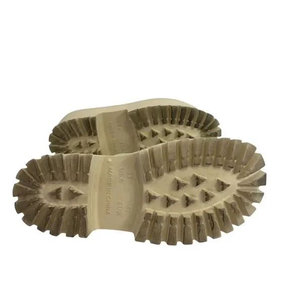 Jeffrey Campbell Womens Size 11 Cream Chunky Platform Mules Clogs - Picture 7 of 9